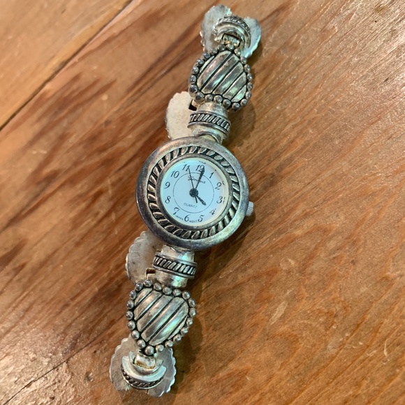 Geneva Sterling Silver Plated Heart Watch - Picture 1 of 6